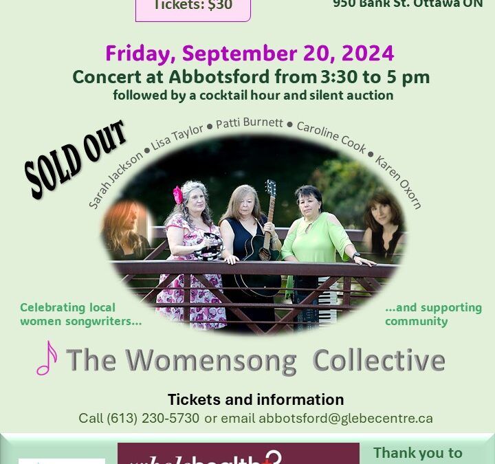 A Fundraising Concert For the Abbotsford Seniors Centre by The Womensong Collective (Sold Out)